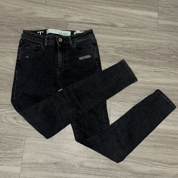 Off-White Denim - Off-White Black Jeans